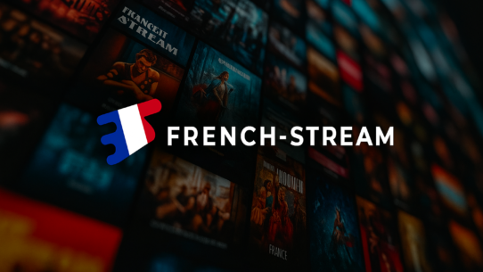 Capture d'écran d'une interface de streaming en français