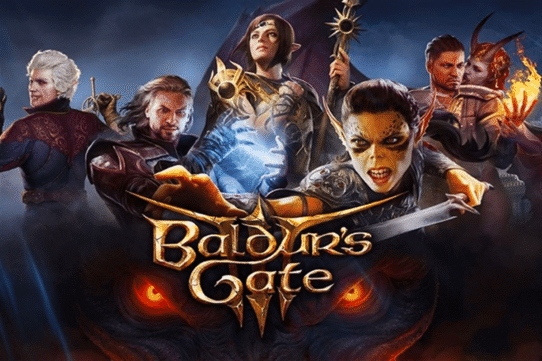 Personnages de Baldur's Gate III en pose héroïque