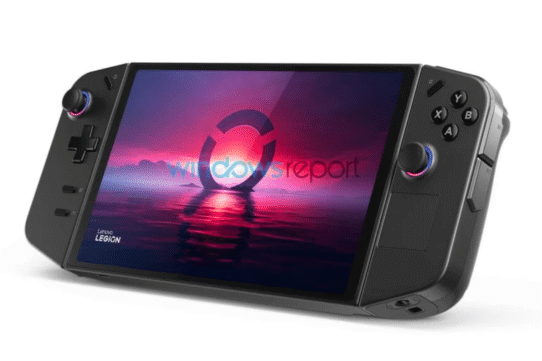 Console portable Lenovo Legion avec écran illuminé
