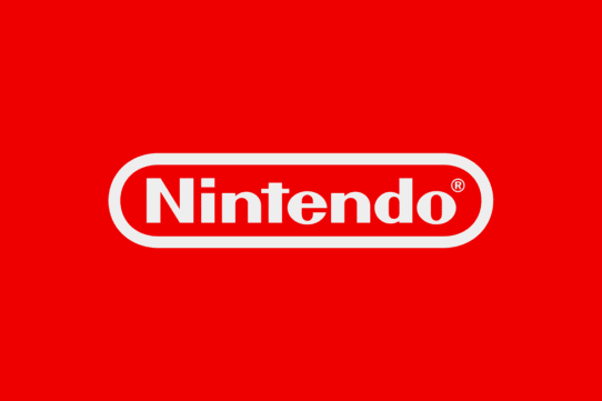 Logo Nintendo blanc sur fond rouge