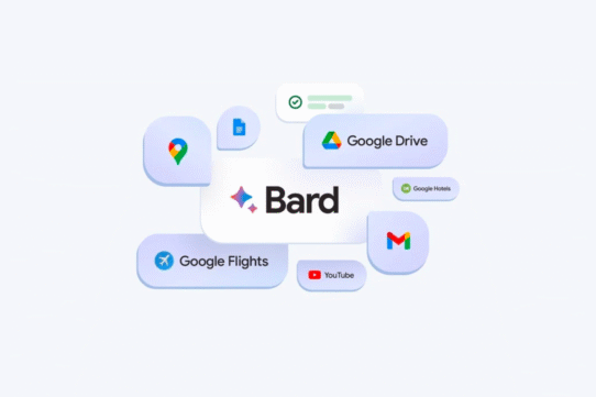 Intégration de Bard avec divers services Google