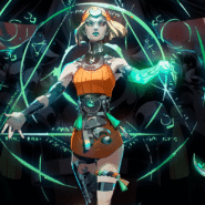 Illustration d'un personnage futuriste avec des éléments lumineux