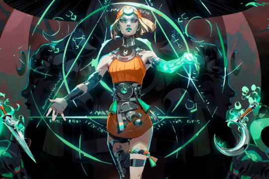 Illustration d'un personnage futuriste avec des éléments lumineux