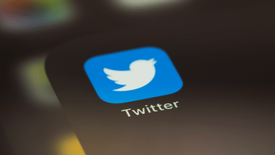 Icône de l'application Twitter affichée sur un smartphone