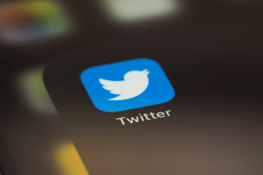 Icône de l'application Twitter affichée sur un smartphone