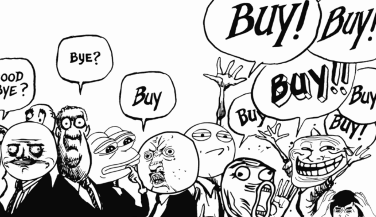 Mème illustrant des personnages avec des bulles de dialogue