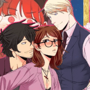 Personnages de manga dans une scène romantique complexe