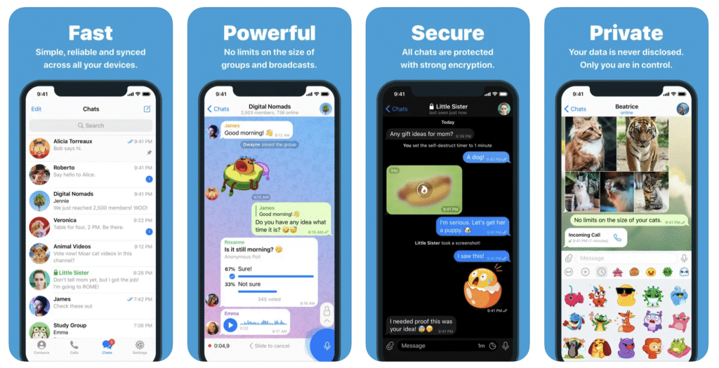 Fonctionnement Telegram