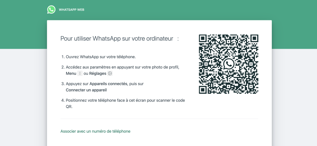 Utiliser WhatsApp Web