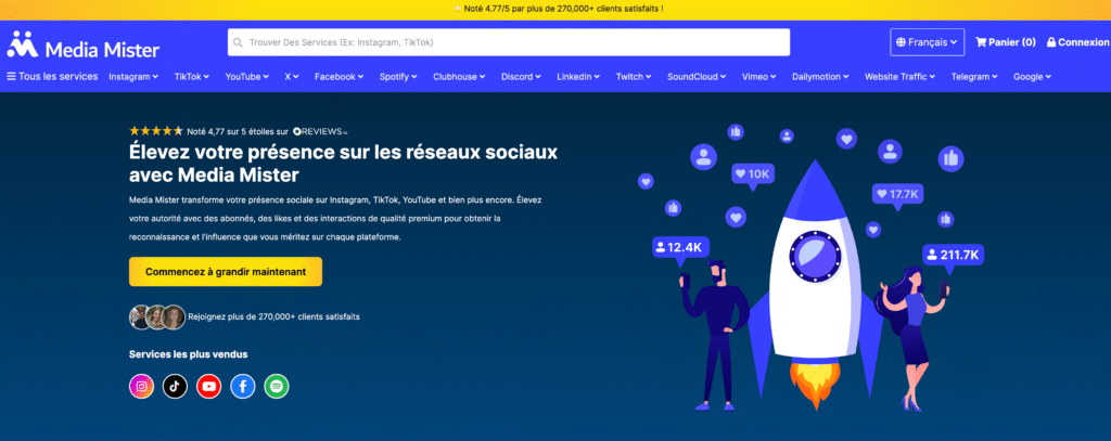 7 sites pour acheter des viewers sur Twitch 8 Media Mister