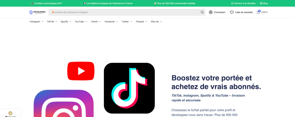 7 sites pour acheter des viewers sur Twitch 10 SocialKings