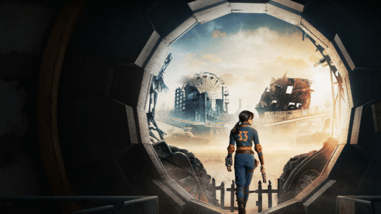 Personnage explorant un paysage post-apocalyptique