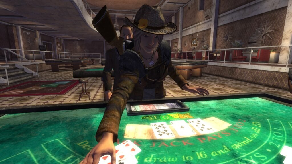 Les jeux de casino dans les jeux vidéo : quand le jeu virtuel flirte avec le hasard 8 Blackjack in Fallout New Vegas