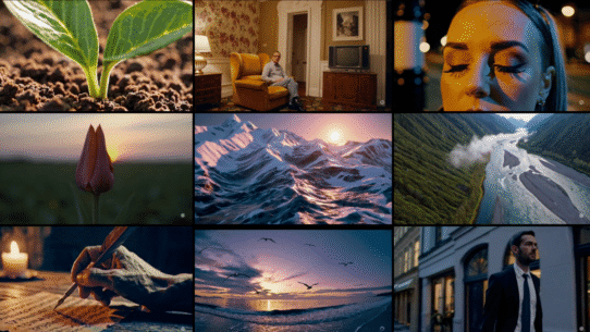 Mosaïque d'images de nature et scènes de vie