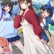 Groupe de jeunes filles animées sur un quai de gare