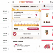 Interface d'applications de fidélité et achats