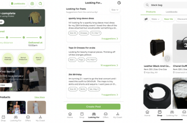 J'adore cette application qui vous permet de louer vos vêtements