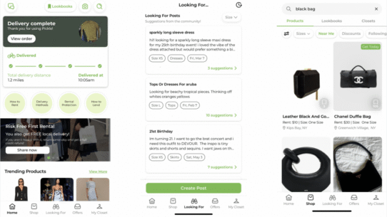 J'adore cette application qui vous permet de louer vos vêtements