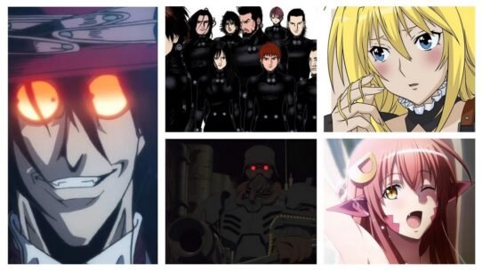 Collage de personnages issus de différents animés célèbres