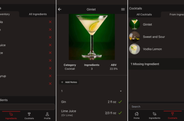 Cette application gratuite vous aide à faire des cocktails avec des ingrédients que vous avez déjà