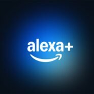 Logo Alexa Plus avec fond bleu