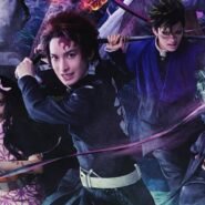 Personnages de cosplay anime dans une scène dynamique