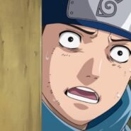 Personnage animé avec un bandeau bleu montrant une expression surprise