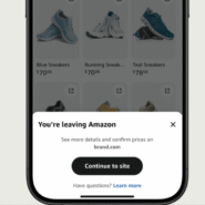L'application Amazon suggère des produits d'autres magasins, car des raisons