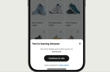 L'application Amazon suggère des produits d'autres magasins, car des raisons