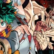 Illustration de personnages d'anime en tenue de combat