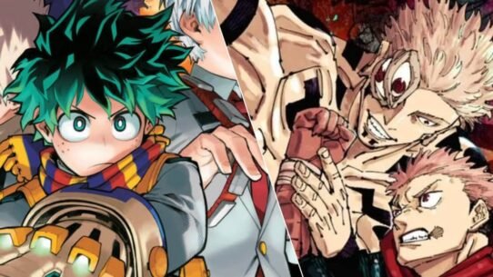 Illustration de personnages d'anime en tenue de combat