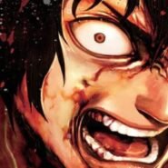 Illustration d'un personnage de manga avec une expression intense