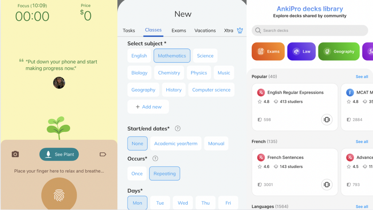 Mes applications préférées pour rendre l'étude moins douloureuse