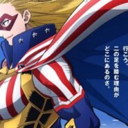 Personnage animé avec cape et costume étoilé