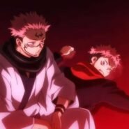 Deux personnages d'anime dans une scène dramatique