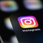 Icône de l'application Instagram sur un écran de smartphone