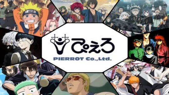 Collage d'animes populaires produits par le studio Pierrot