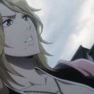 Illustration d'un personnage d'animation blond regardant vers le haut