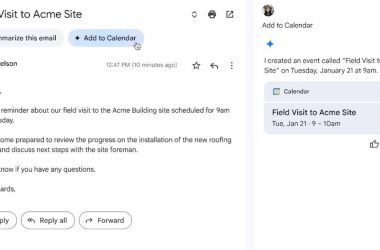 Un nouveau bouton «Ajouter au calendrier» arrive à Gmail