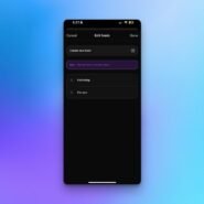 Écran de gestion des flux sur un téléphone mobile