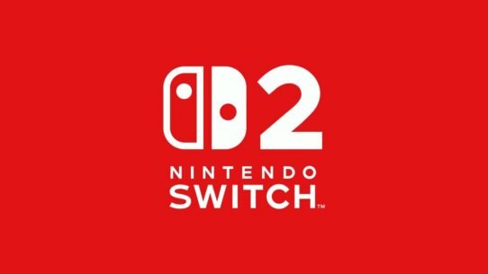 Logo Nintendo Switch 2 sur fond rouge