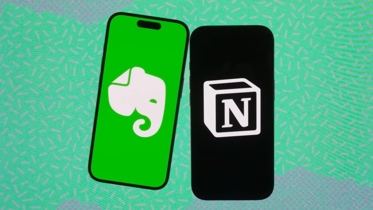 Logos d'applications de productivité sur des smartphones