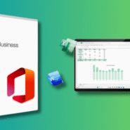 Boîte Microsoft Office Home & Business 2019 avec applications en arrière-plan