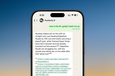 Vous pouvez maintenant parler à perplexity ai directement de WhatsApp