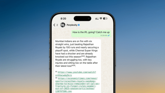 Vous pouvez maintenant parler à perplexity ai directement de WhatsApp