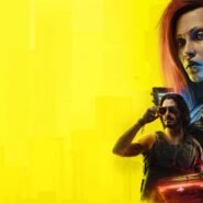 Personnages de jeu vidéo dans un décor futuriste coloré