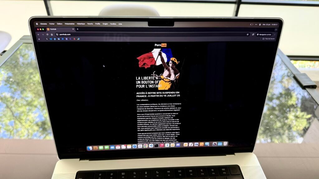Pourquoi Pornhub est bloqué depuis le 15 juillet 2025 et comment y accéder ? 5 pornhub 1