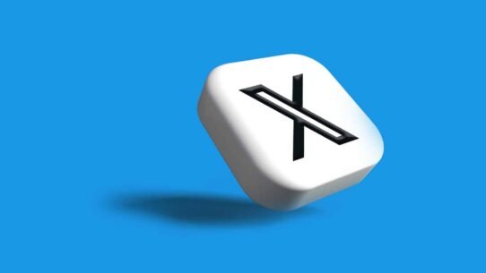 Icône en forme de X sur fond bleu