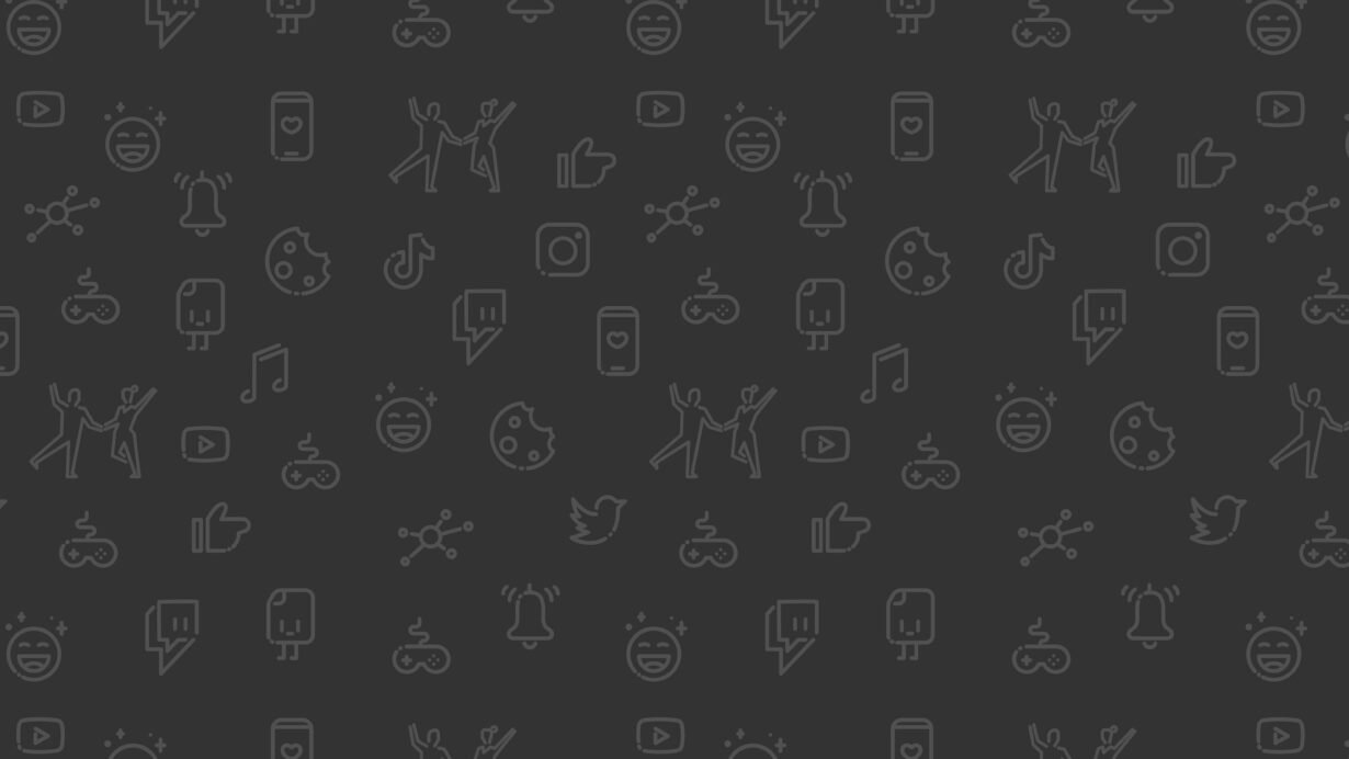 Icônes de réseaux sociaux, jeux vidéo et communication sur fond noir