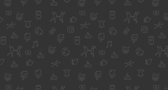 Icônes de réseaux sociaux, jeux vidéo et communication sur fond noir